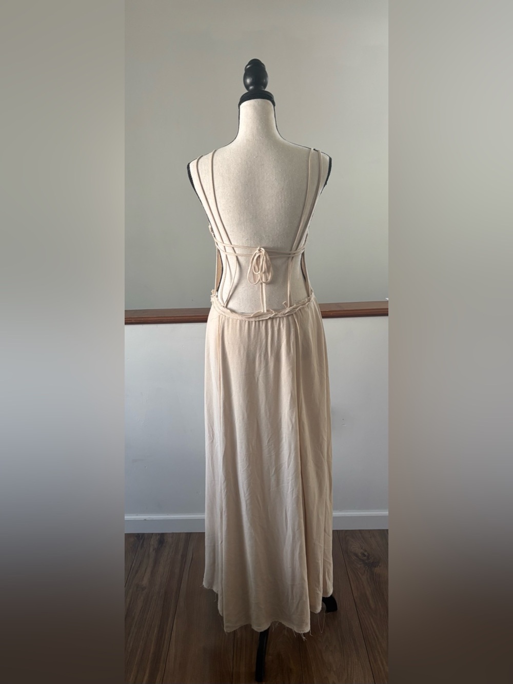 Zara Strappy Sand Maxi Dress - Picture 8 of 14